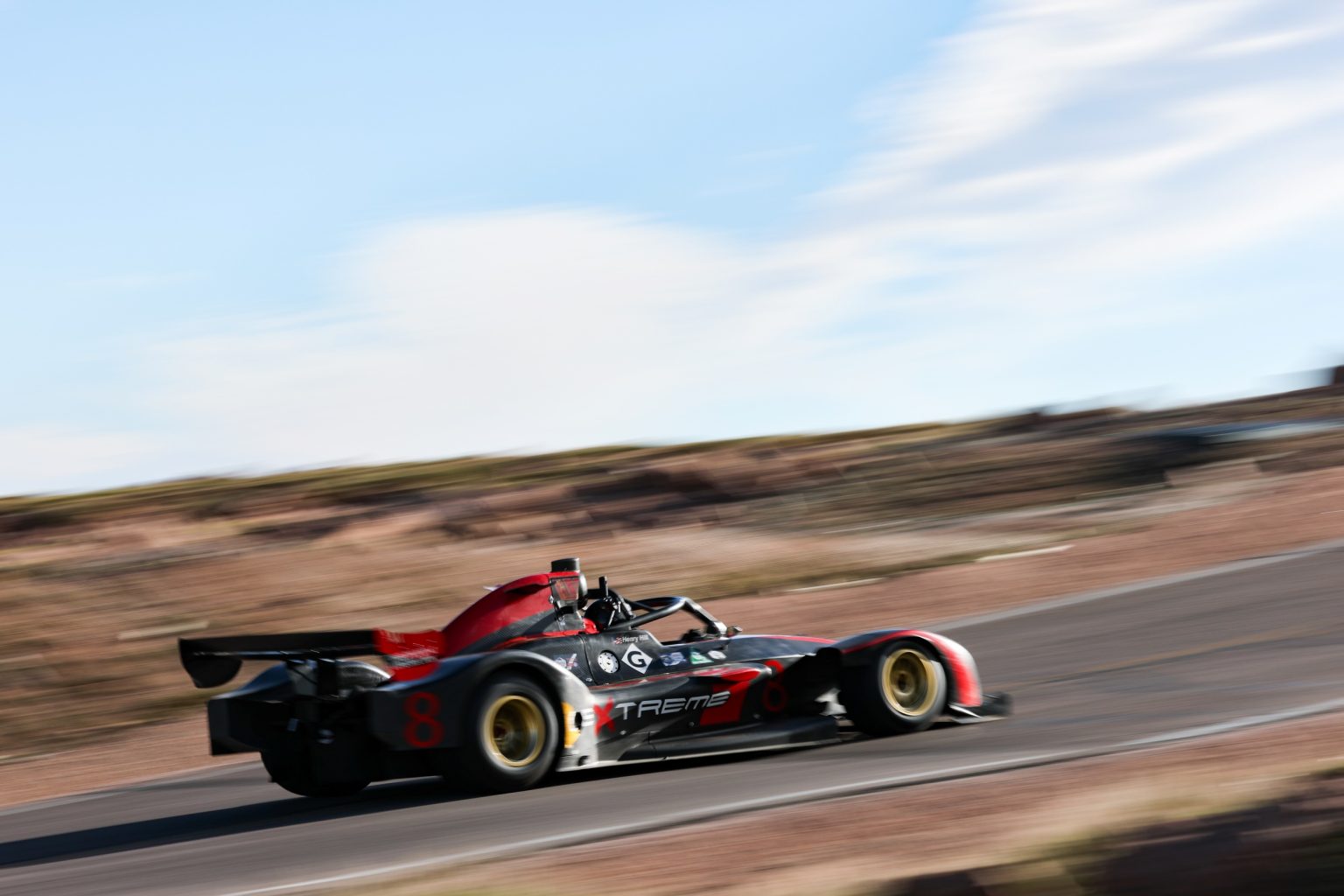 Henry Hill racing up Pikes Peak